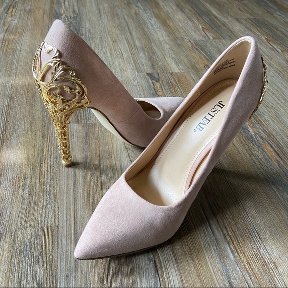 Justfab Sarina Embellished Heel Pump Size 9 - Picture 1 of 16